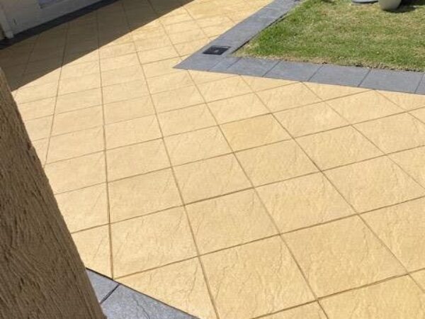 Outdoor Natural Stone Tiles Cleaning and Sealing Job